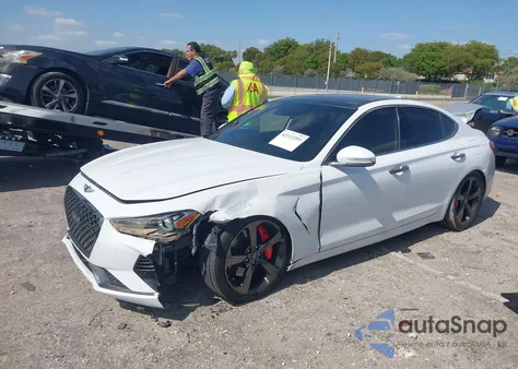 2019 Genesis G70 3.3T Advanced из США, поврежденный, VIN KMTG34LE0KU034232